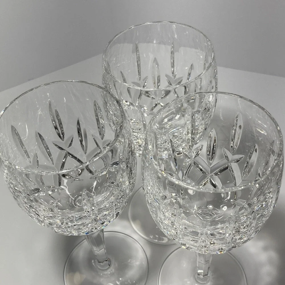 Gorham Lady Anne Crystal Wine glasses set of 3